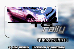 TG Rally Title Screen